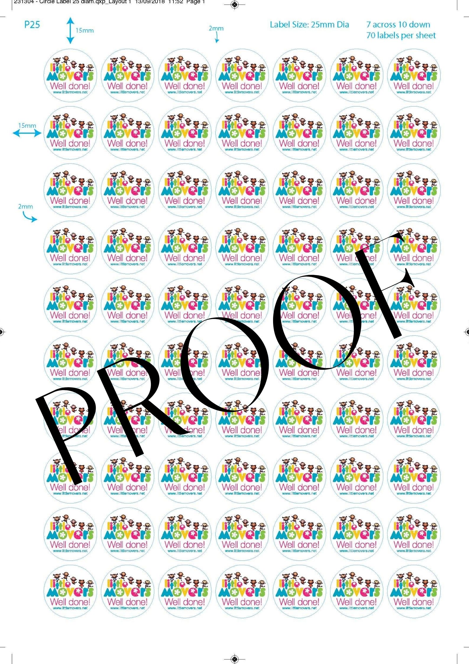 Little Movers Well Done Stickers (10 sheets)