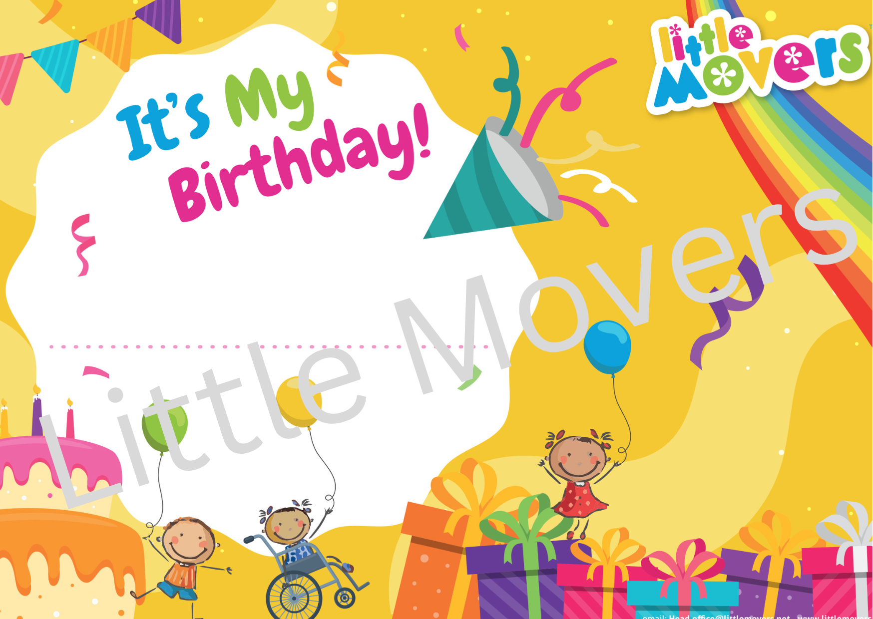 Little Movers Birthday Certificates (pack of 100 A5)